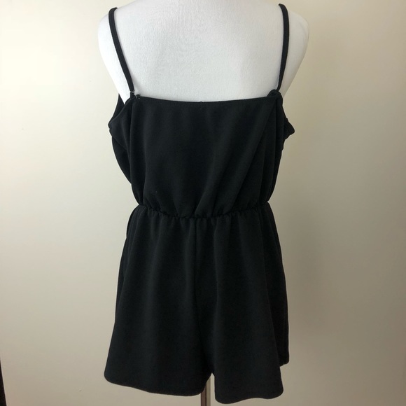 Black Romper Women Shorts - Picture 3 of 4